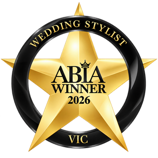 ABIA 2026 Wedding Stylist Winner, Victoria